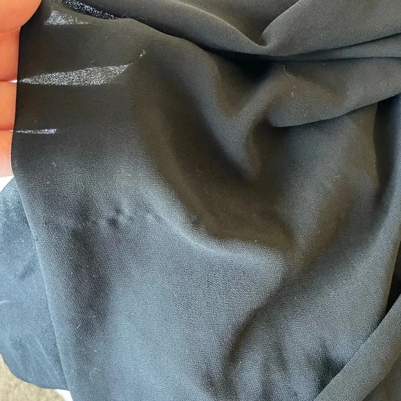 Lulus black heavenly chiffon open slit maxi dress - Picture 14 of 15